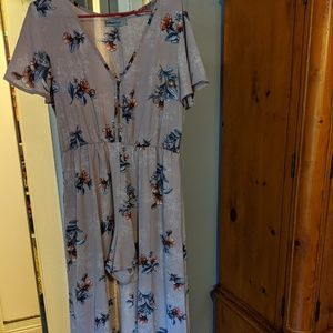 Floral Romper with Train